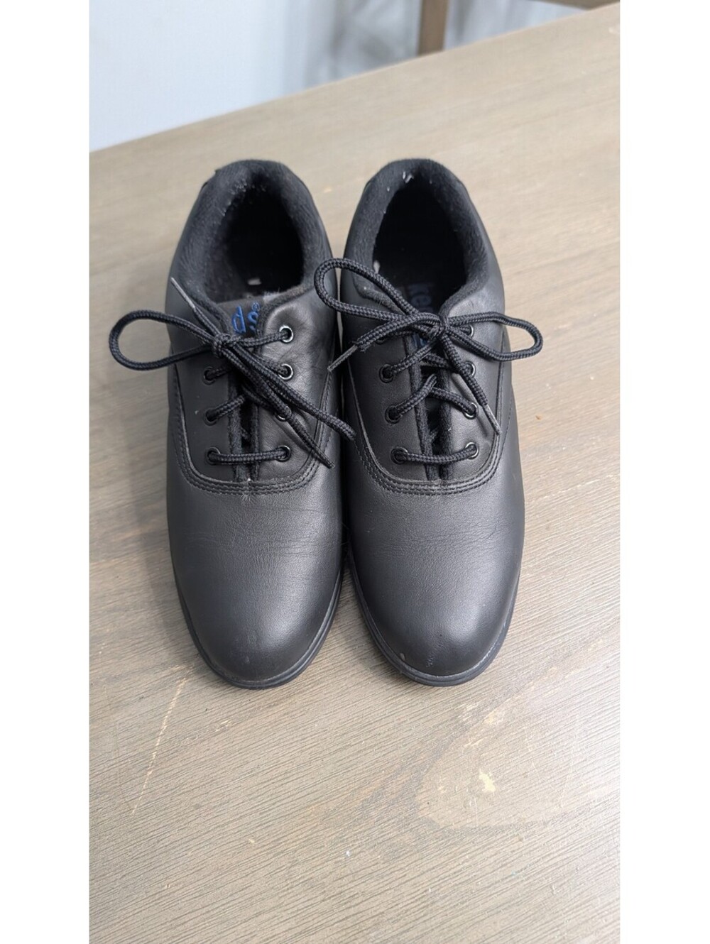 Keds Comfort Black Leather Lace-Up Shoes Size 7.5 US